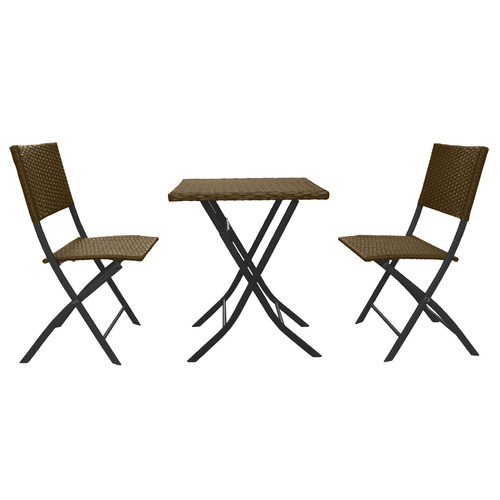 Folding 2 seater metal bistro online set